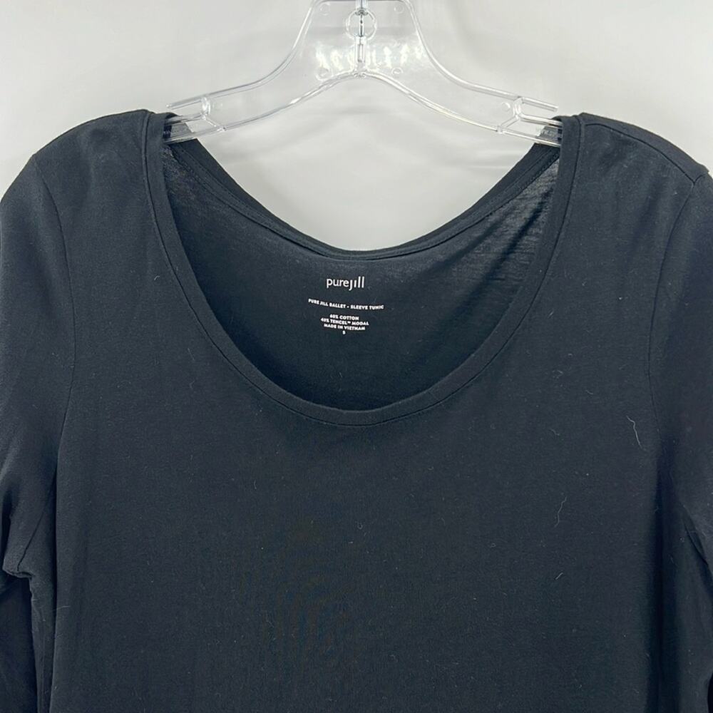 J. Jill Pure Jill Ballet Sleeve Tunic Top - Black - Small